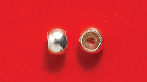 5SS298: Sterling Silver Smart Bead 2mm I/D RD 4mm - 4PPK