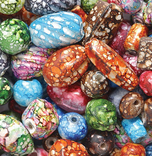 VE525MC Bead Mix Mottled Coated1000GM Shipwreck Beads