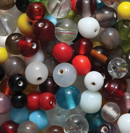 VE525-RD6: Bead Mix Rounds 6-10mm 100GM