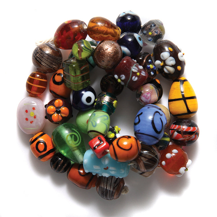 VE524-F: Bead Mix Fancy 24Inch Strand 10-20mm-STR