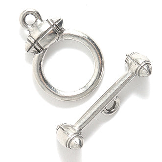 PW3197S: Toggle Football Ant Pewter 20mm