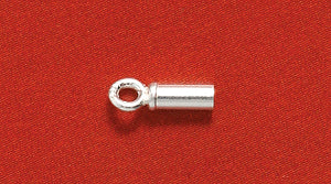 SS348-S: Endcap Tube Ring Sterling 1.5mm ID - 6PPK