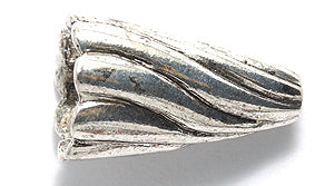 PW5843-AS: Cone Fluted Bright Silver 19mm-1PC