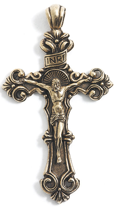 PW5009-AG: Crucifix Ant Gold 35x60mm - 1PC