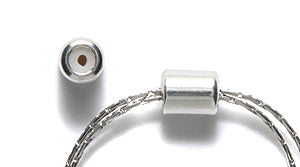 BR2002-S: Stopper/clasp 4x5mm SPL Fits 2 Strand .7mm - 4PPK