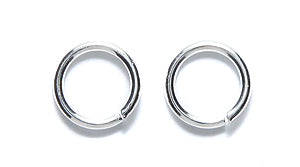 FI208-S1: Jump Ring Silver Plate 8mm 18GA - 34PC/5GM