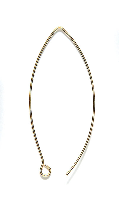 FI5011-AB: Earwire V Shape 14x44mm ANT Brass - 3PR