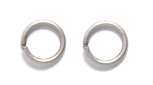 FI208-AS: Jump Ring ANT Silver 8mm 18GA - 34PC/5GM