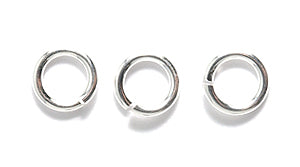 FI199-6SS: Locking Jump Ring Sterling 6mm 18GA 3.81mm ID 10PPK