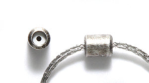 BR2002-AS: Stopper/clasp 4x5 ANT SPL Fits 2 Strand .7mm - 4PPK