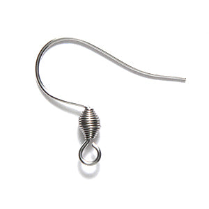 FI48-SN: Earwire Spring 17x20mm Stainless Steel - 6PR
