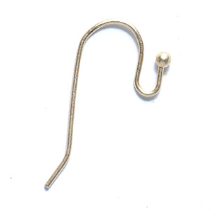 FI45-HG: Ear Wire Shepherds Ball SHG - 6PR