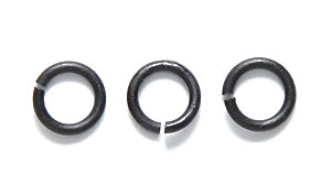 FI207-MB: Jump Ring Matte Black 6mm 18GA 48PPK/5GM
