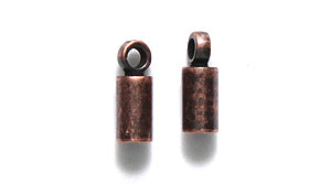 FI161-3AC: Cord End Loop 3x8mm Ant CPPR 2mm ID - 6PC