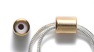 BR2000-G: Slider Clasp 2mmID 5.5x7 Gold - 2PPK