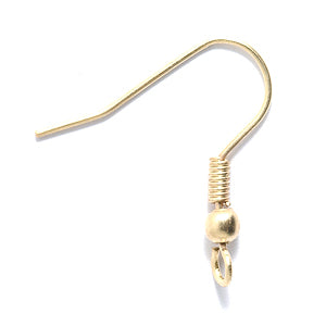 FI46-HG: Earwire French Ball & Coil SHG 22GA - 6PR