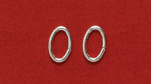 FI207-1SS: Jump Ring Oval Sterling 6.4mm 20GA - 20PPK