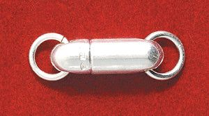 FI149-SS: Magnetic Bullet Clasp Sterling 5x12mm