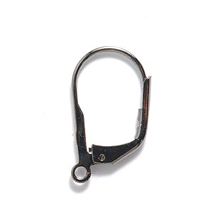 FI43-GM: Earring Lever Back GNMTL - 6PR