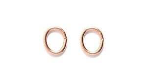 FI204-C: Jump Ring Oval Pure Copper 4x5mm - 100 Pieces