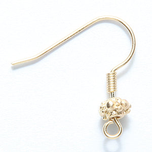 FI54-BHG: Earwire 5.5mm Bali Round SHG 20GA - 6PR