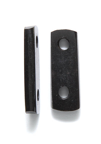 99LC109-2: Horn Choker Spacer Black 2 Hole 8x26mm 18 Pieces