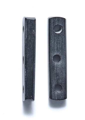 99LC109: Horn Choker Spacer Black 3 Hole 7x31mm 18 Pieces