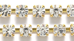 75RH212-G: Preciosa CRY Chain Cry 4.5mm Ss18 Gold 1FT