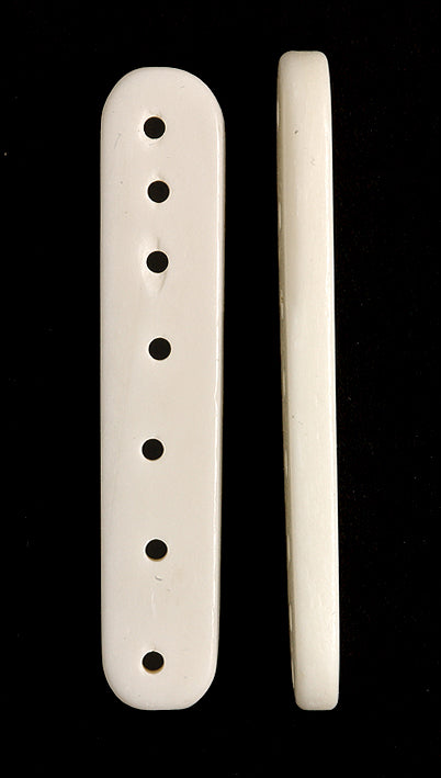 99LC112-8: Bone Choker Spacers 8 Hole 10x53mm Average 15 Pieces