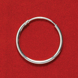 16FI55-SS: Earring Endless Hoop 16mm Sterling - 1PR