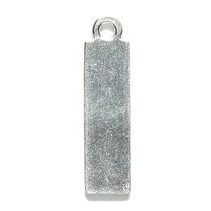 23MS18-PW: Charm Metal Blank Rectangle PW 6x23mm 1PC