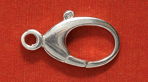 18FI648-SS: Oval Balloon Clasp 18mm Sterling