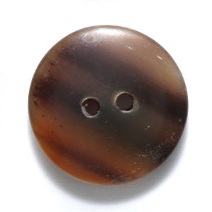 20HR251-BU: Horn Button Natural 20mm 2 Hole - 8 Pieces