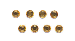 10RH254: Preciosa Chaton Viva Ss10 Topaz-288PC