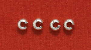 3FI169-SS: Crimp Cover Sterling 3mm - 20PPK