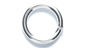 12FI208-S: Jump Ring Silver Plt 12mm 13GA 10PC/8GM