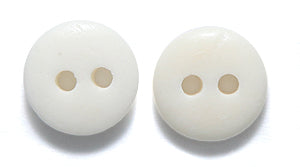 9BN114-BU: Bone WHT Button 9mm 2HOLE - 50PC