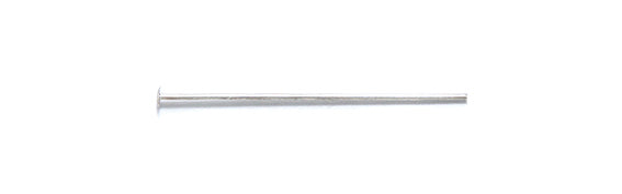 2FI60-SS: Head Pin Sterling Silver 1 Inch 24GA - 20PPK