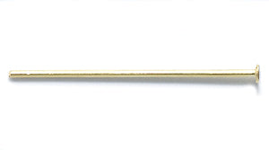 1FI60-G: Head Pin Gold 1inch 21GA 125PC/14GM