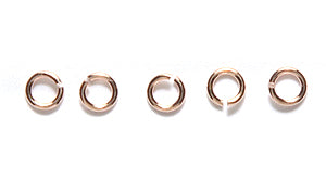 3FI206-RG: Jump Ring Rose Gold PLT 3mm 22ga - 50PPK (1.1GM)