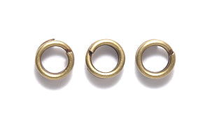 5FI210-AB: Split Ring ANT Brass 5mm 50PC/5GM