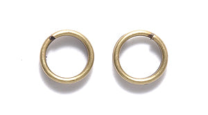 7FI211-AB: Split Ring ANT Brass 7mm 34PC/5GM