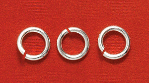 6FI207-SS: Jump Rings Sterling SIL 6mm 18 GA-10PC