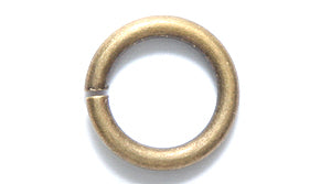 12FI208-AB: Jump Ring ANT Brass PLT 12mm 13GA 8-9PC/5GM