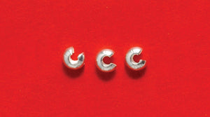 2FI169-SS: Crimp Cover Sterling 2.5mm - 20PPK