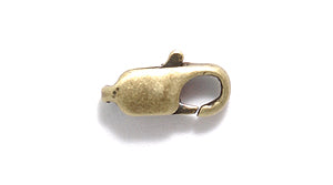 10FI143-AB: Clasp Lobster ANT Brass 10x5m 12PC