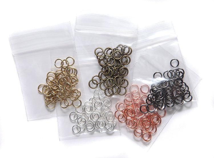 1FJ221-MX6: Jump Ring Mix 6mm 5 Finishes x 50PC EA - 250PPK