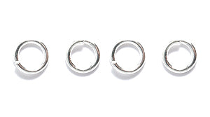 4FI221-S: Jump Ring Silver 4mm 21GA - 140PC/5GM