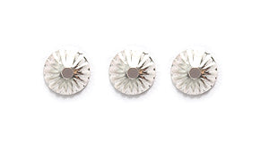 5FI256-S: Bead Cap Fluted Silver 5mm-20PC