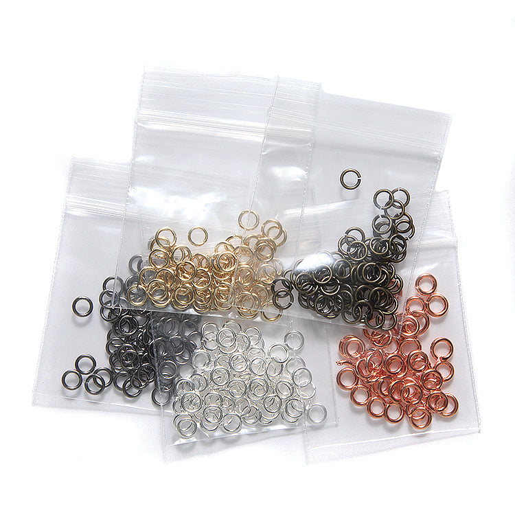 1FJ221-MX4: Jump Ring Mix 4mm 5 Finishes - 50PC EA / 250PPK